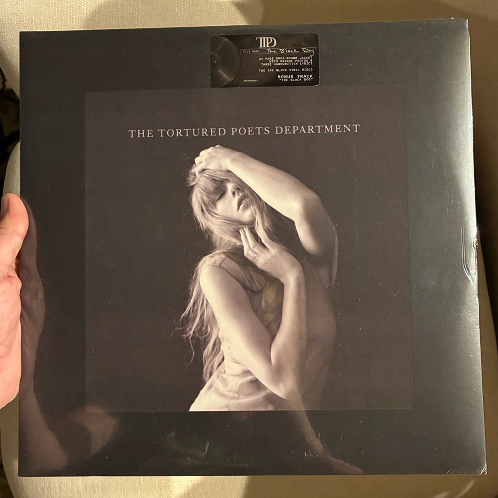 Taylor Swift “the Black Dog“ 12" Vinyl TTPD Tortured Poets Department NWT SEALED